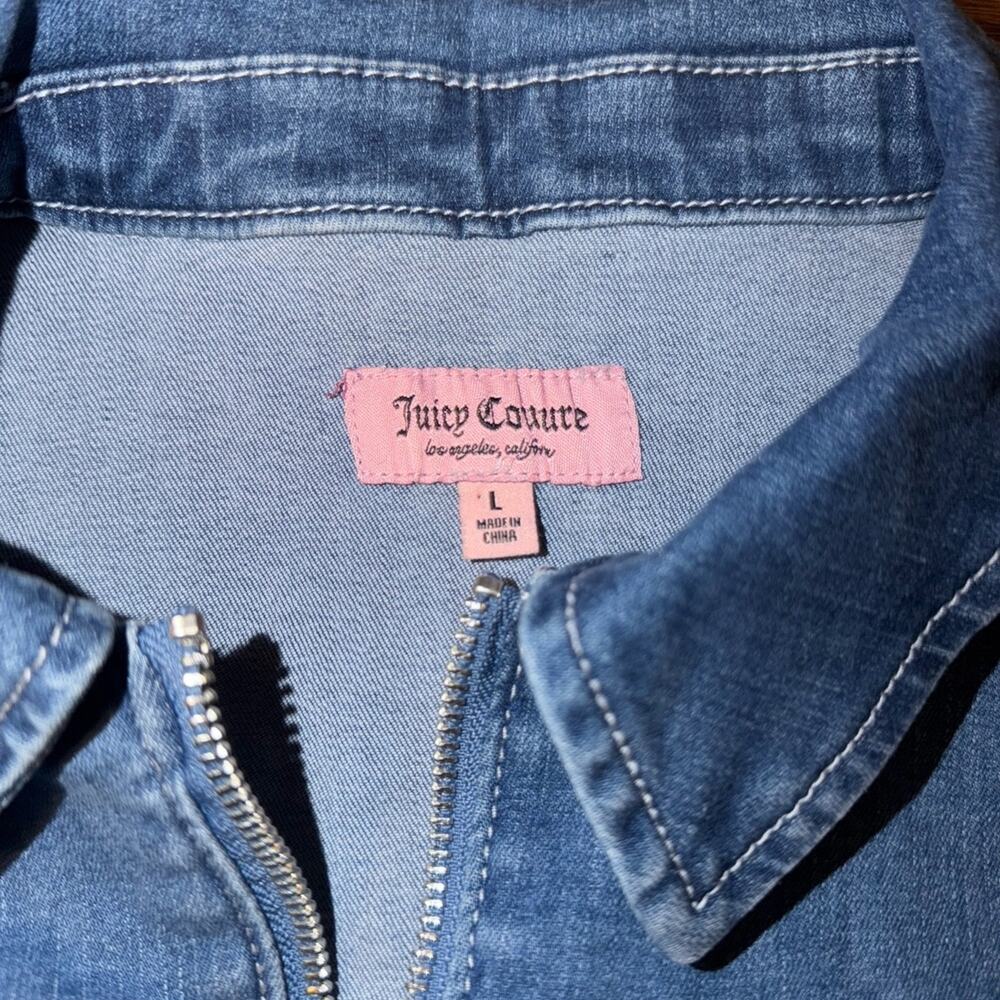 Juicy couture girls Jean jacket size large - Picture 3 of 4
